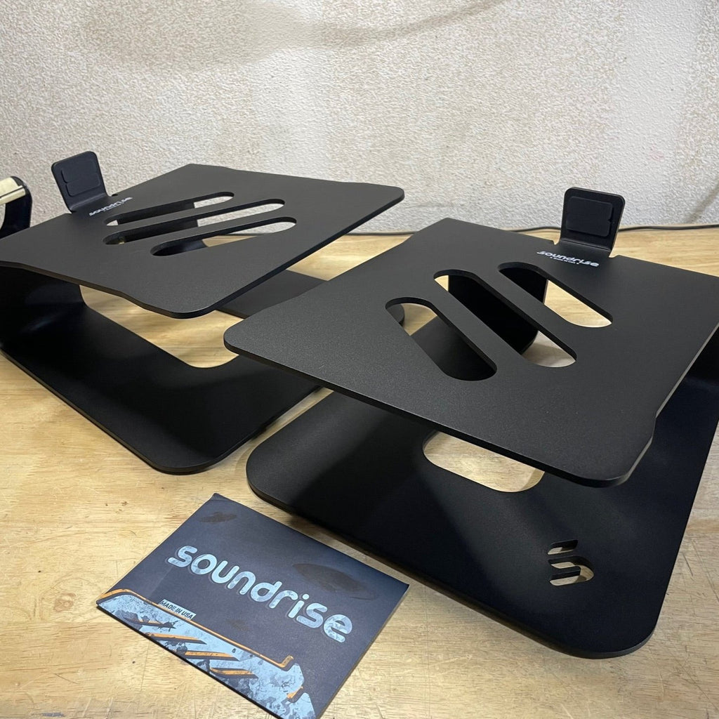 B-Stock BIG-5 Large Studio Monitor Stands | Pair Black - Soundrise