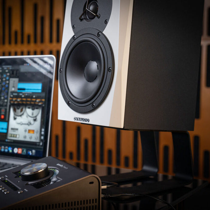 Soundrise PRO-5 Speaker Stand | One Stand Only - Desk or Floor Stand for Sonos Play Five - Decouple Your Bluetooth Speaker to Reduce Vibrations - Soundrise