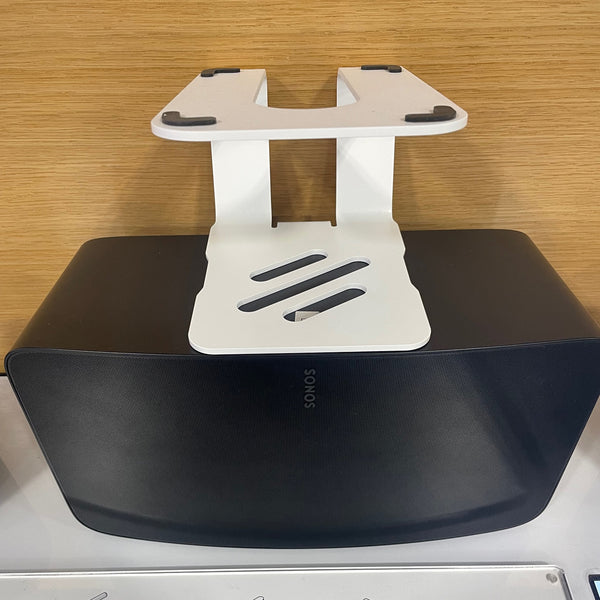 Soundrise PRO-5 Speaker Stand | One Stand Only - Desk or Floor Stand for Sonos Play Five - Decouple Your Bluetooth Speaker to Reduce Vibrations - Soundrise